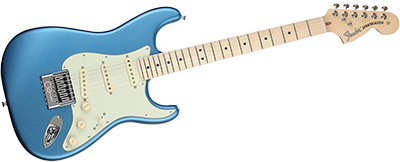 FENDER American Performer Stratocaster • Satin Lake Placid Blue • EverTune AfterMarket Upgrade