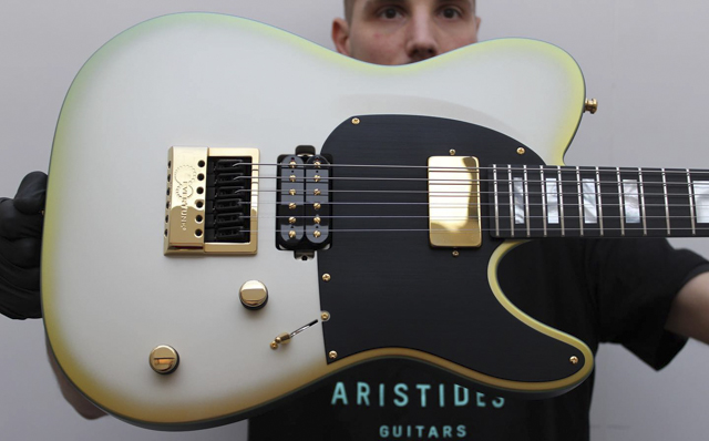 Aristides T/0 Ivory Pearl Blue/Green Chameleon with EverTune F model