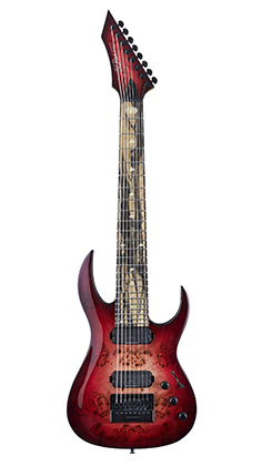 B.C. Rich Shredzilla Prophecy 8 Archtop with EverTune II - Lava Burst