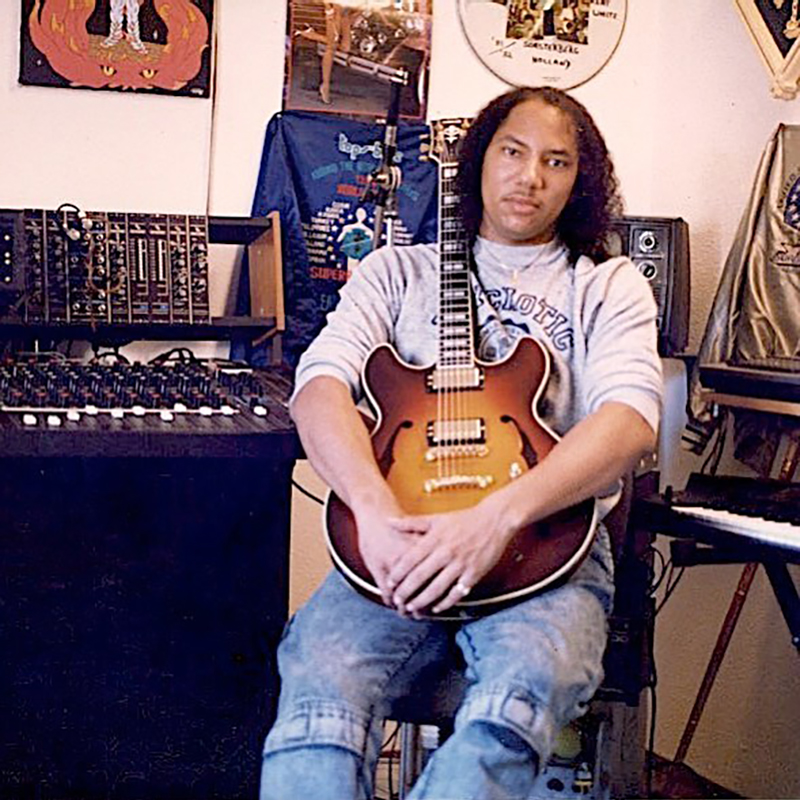 A younger Phil with his prized Yamaha semi-hollow
