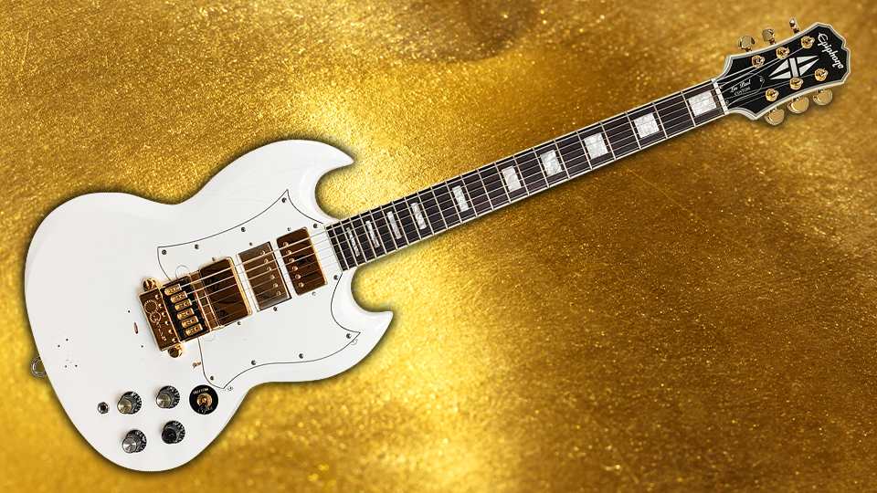 Epiphone Les Paul/SG with a sweet gold EverTune G model bridge