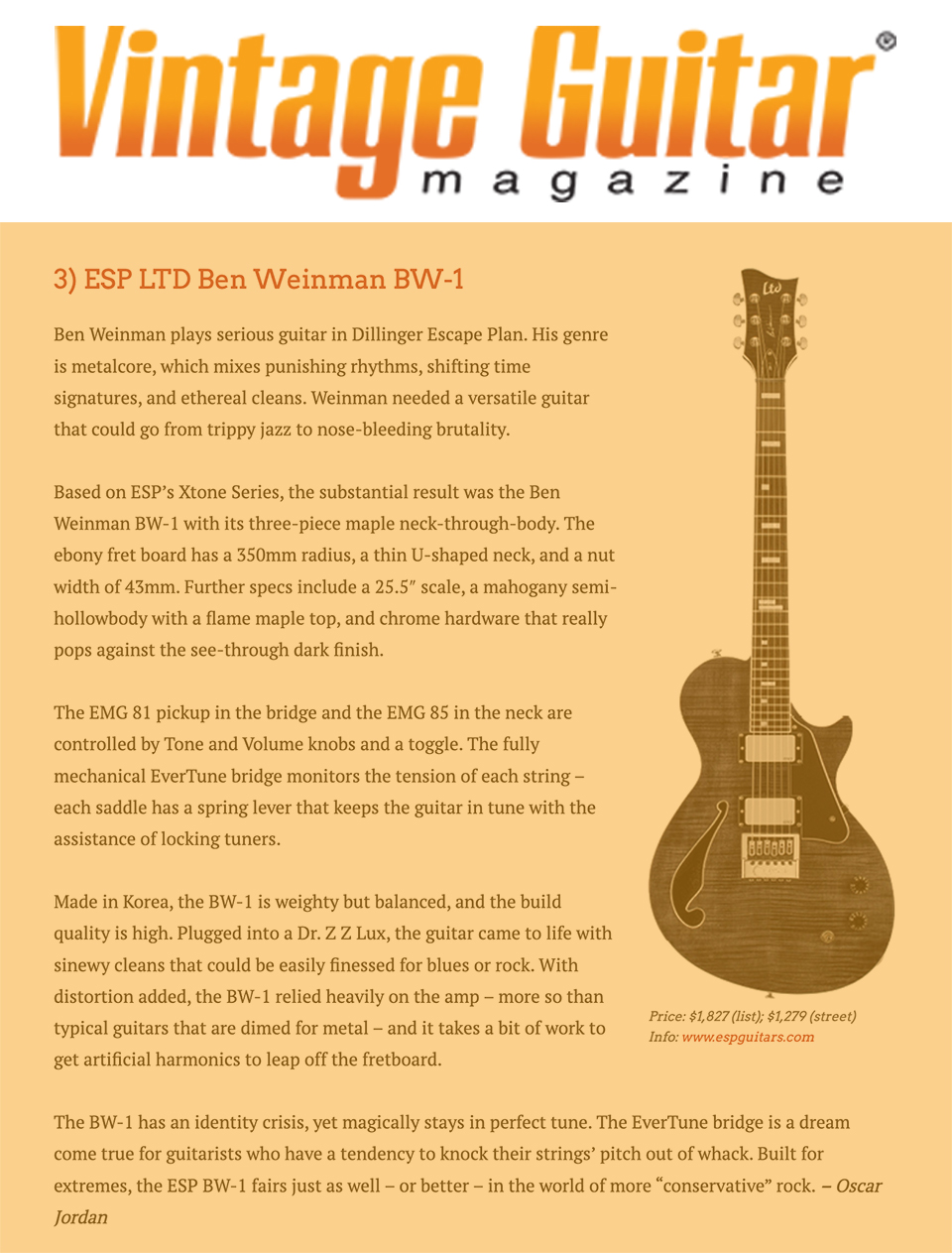 Print Media Love in Vintage Guitar