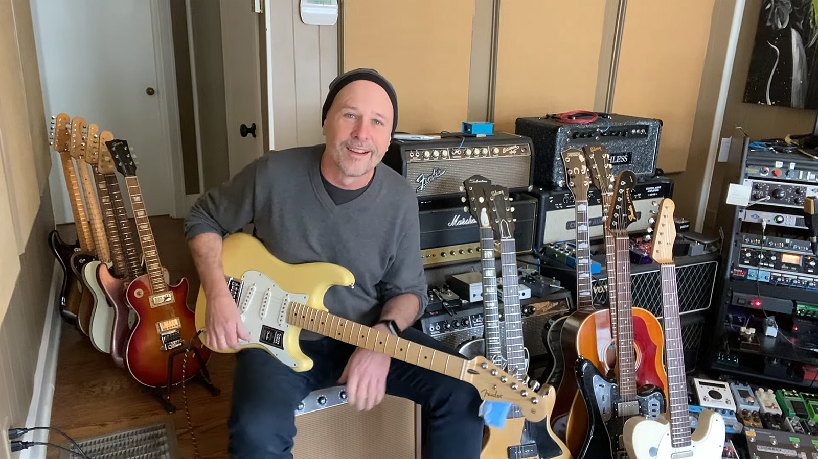 Jerry McPherson Awesome Unboxing Video • Fender Player Series Stratocaster Buttercream (SSS) EverTune AfterMarket Upgrade