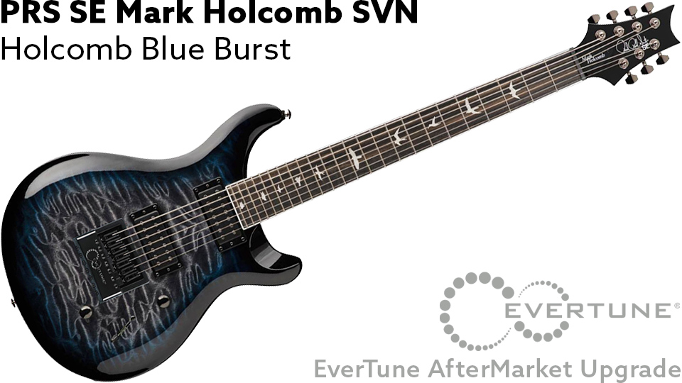 $50 Off New PRS SE Mark Holcomb SVN Blue Burst AfterMarket Upgrade!
