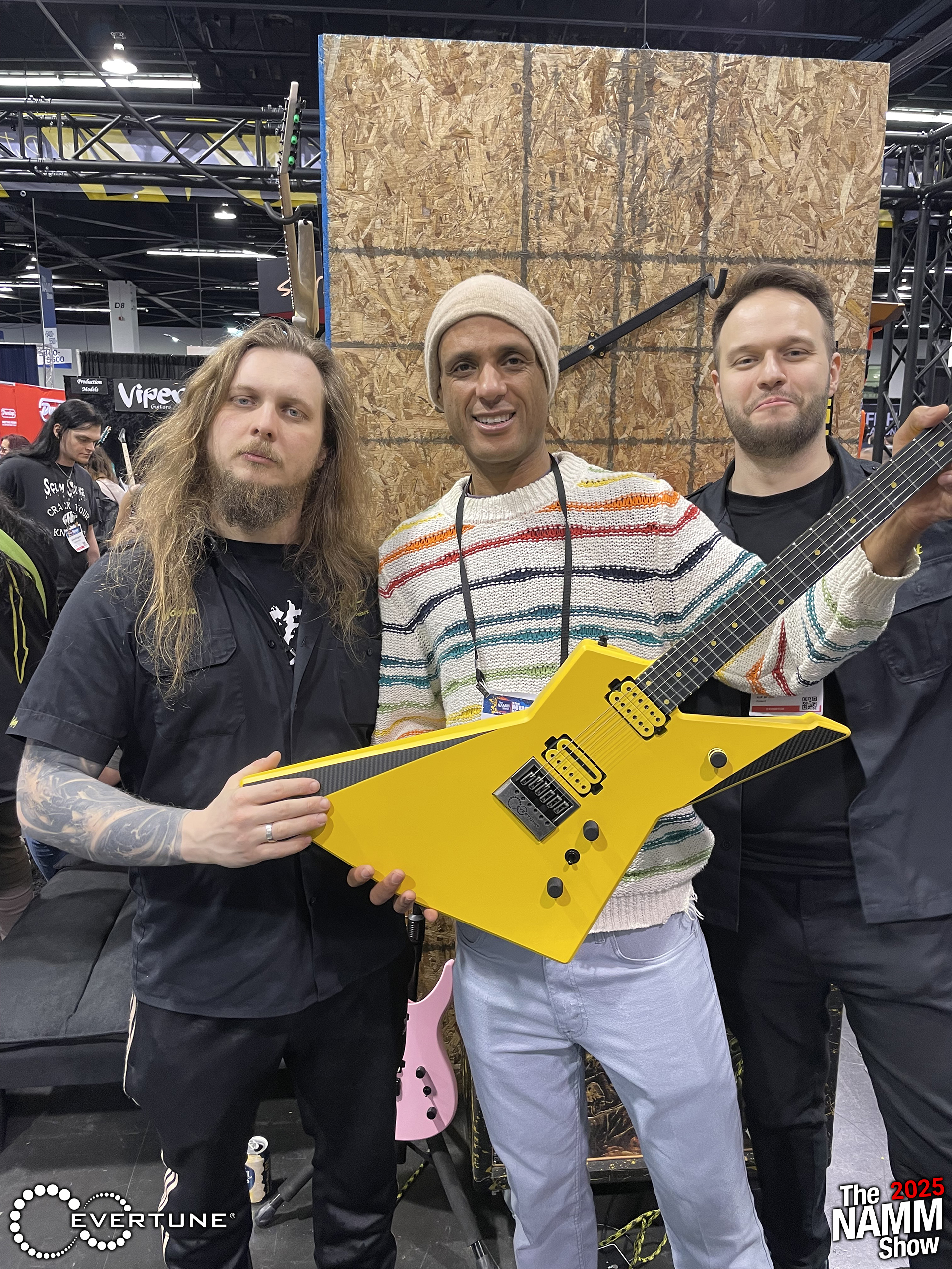 Cosmos Lyles with the guys from Ruf Guitars
