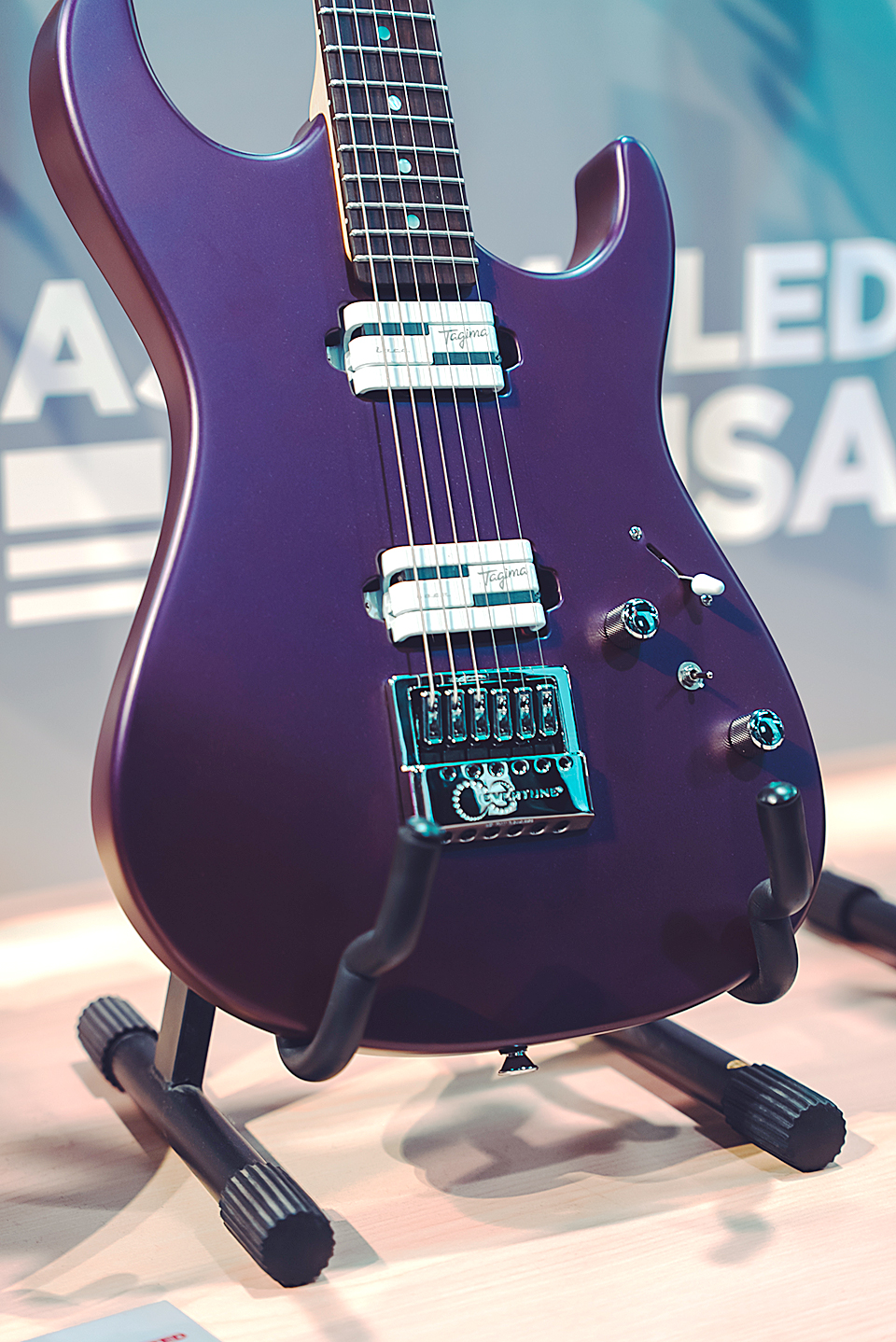 Tagima joined the EverTune fam with two models at the show, including this Lace Alumitone-loaded model.