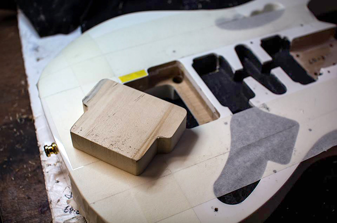 block used to fill the tremolo cavity