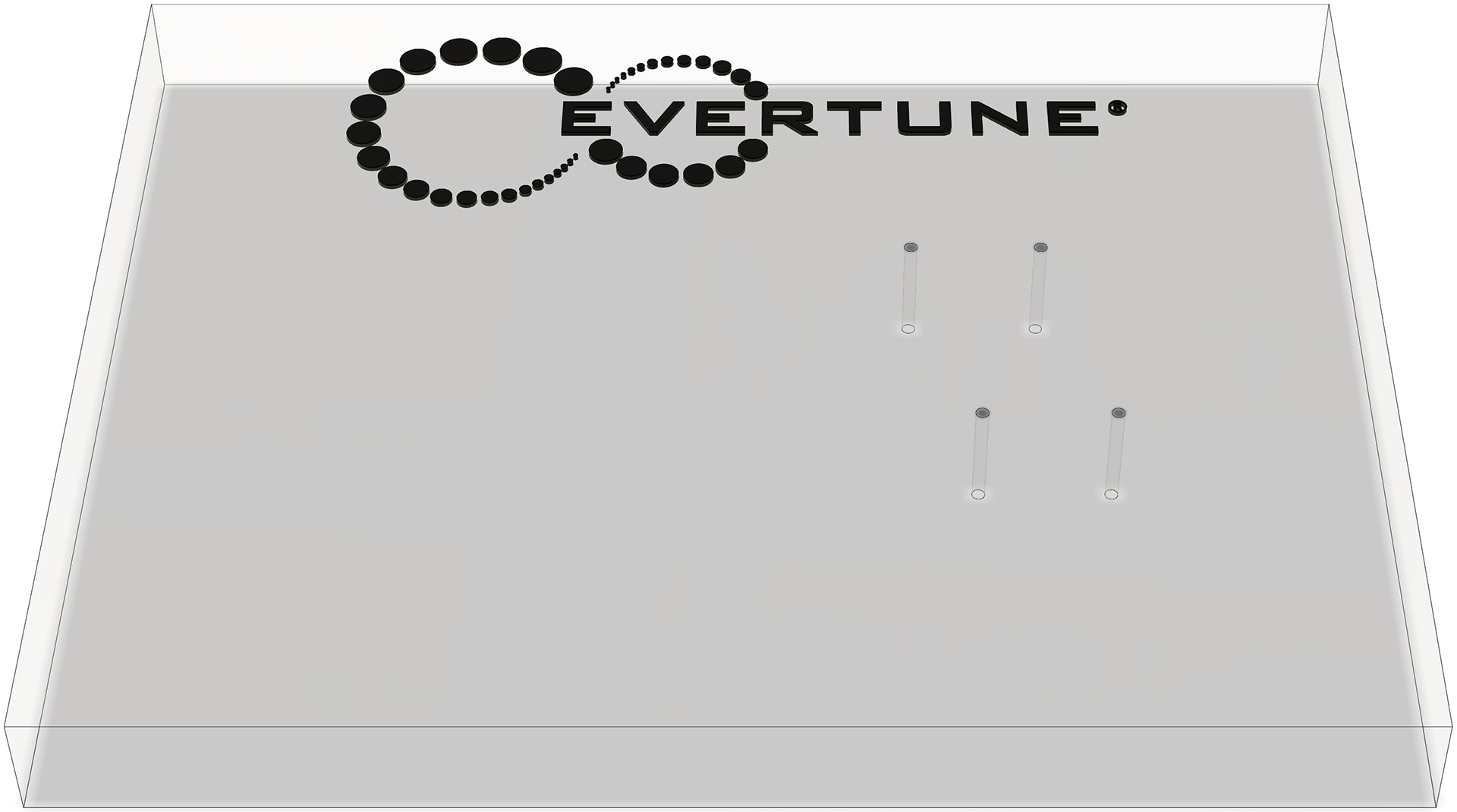 4 Mounting Holes -- Transparent view