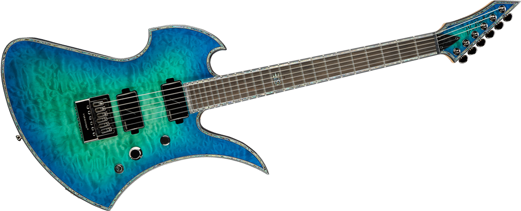 BC Rich • Mockingbird Extreme Exotic with EverTune Bridge - Cyan Blue