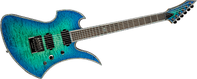 B.C. Rich • Extreme Exotic Mockingbird • Cyan Blue