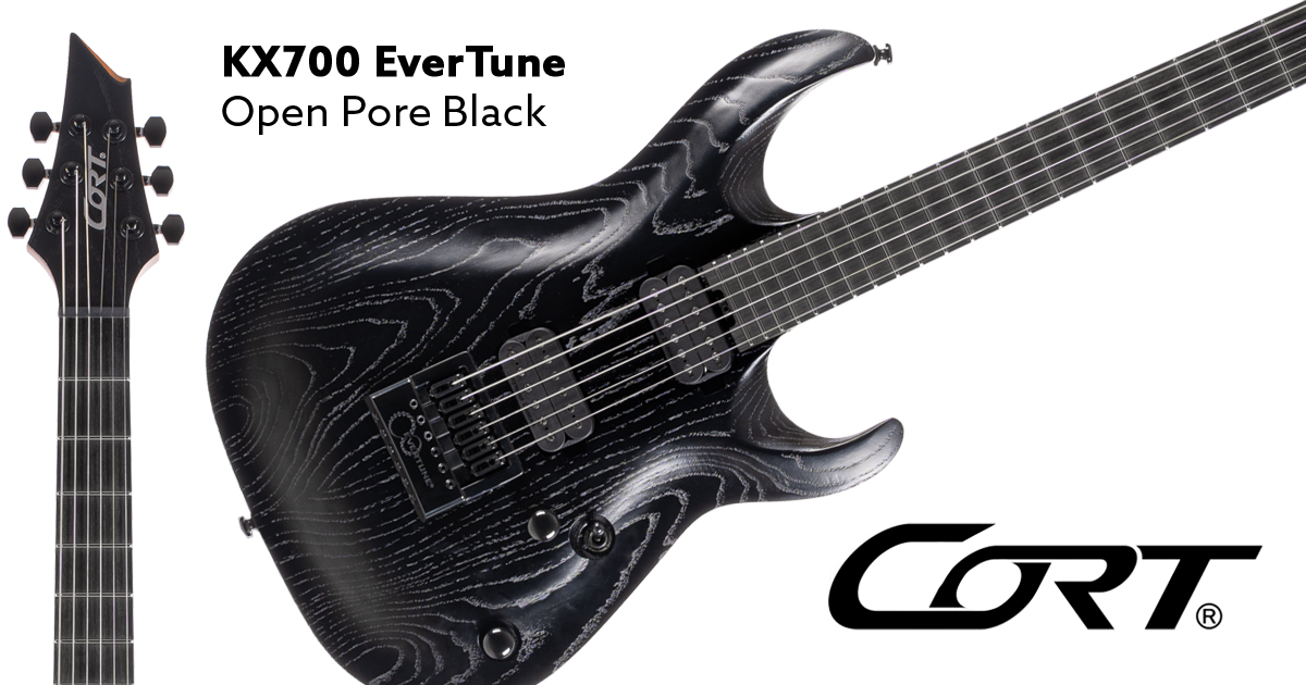 Cort KX700 EverTune • Open Pore Black