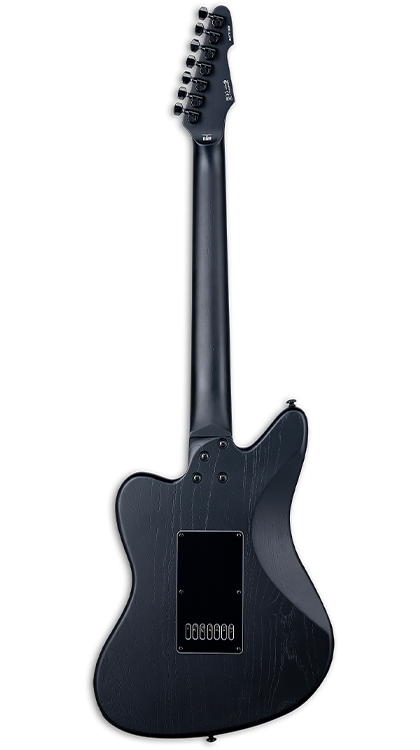 ESP LTD Alex Wade XJ7 Baritone EverTune • Black Open Grain Satin