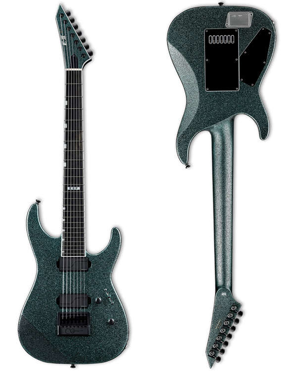 ESP E-II • M-II 7B Baritone EverTune Granite Sparkle