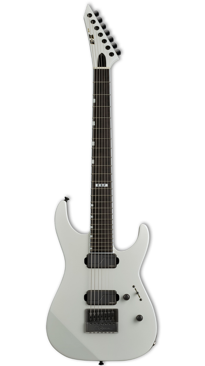 ESP E-II M-II 7B Baritone EverTune • Pearl White • Made In Japan