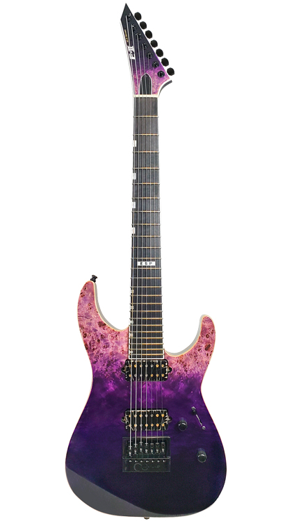 ESP E-II Made In Japan M-II 7 NT • Purple Natural Fade • EverTune AfterMarket Upgrade