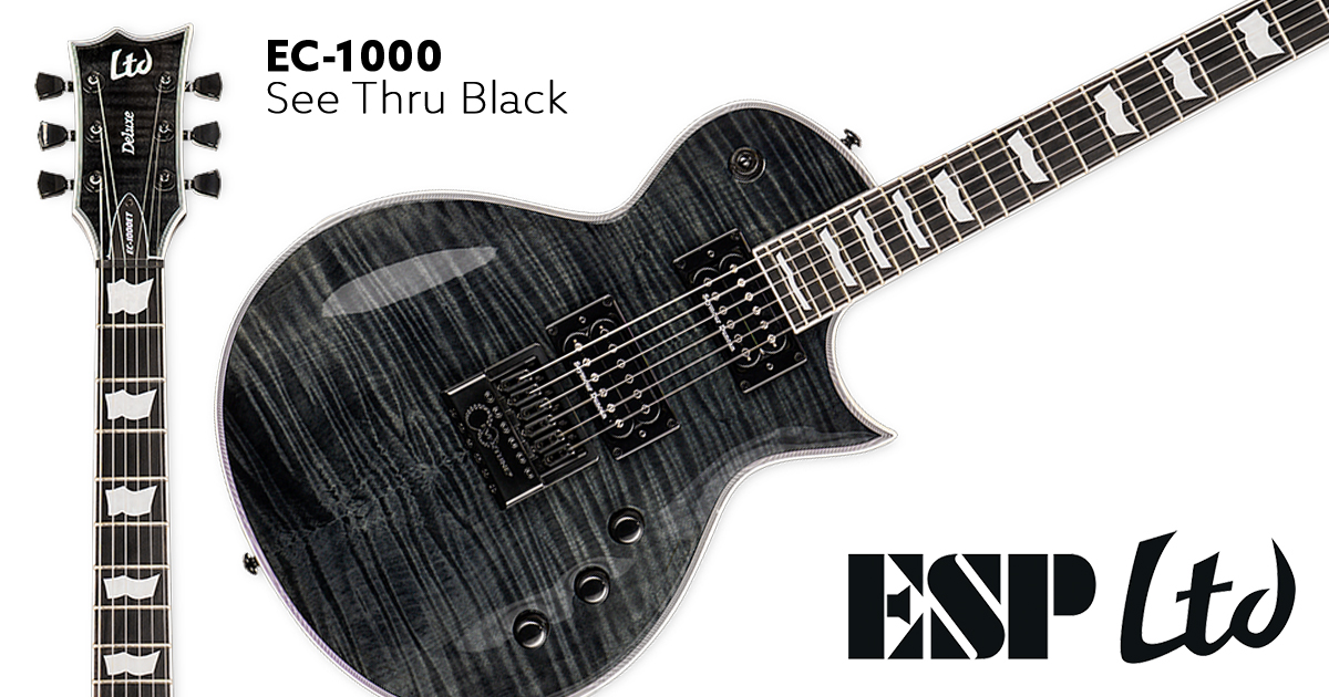 ESP LTD • EC-1000 EverTune See Thru Black • EverTune Shop