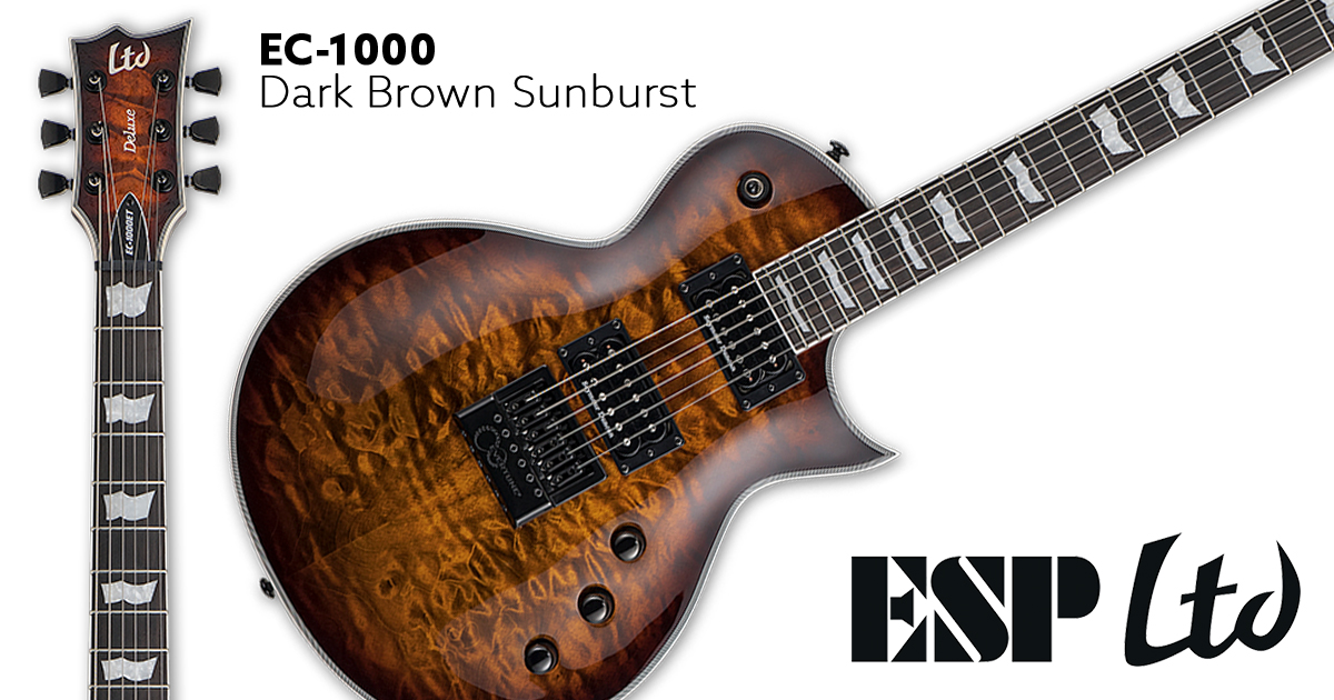 Esp Ltd Ec 1000 Evertune Dark Brown Sunburst Evertune Shop
