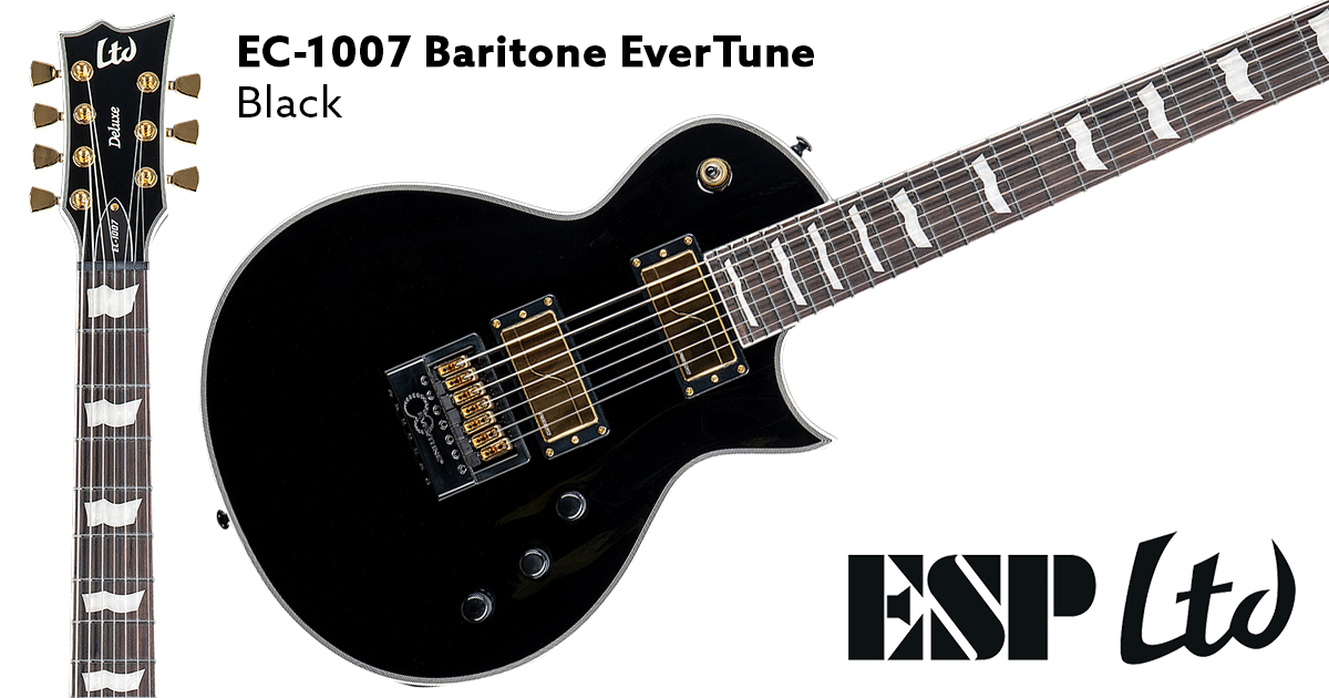 ESP LTD EC-1007 Baritone EverTune • Black
