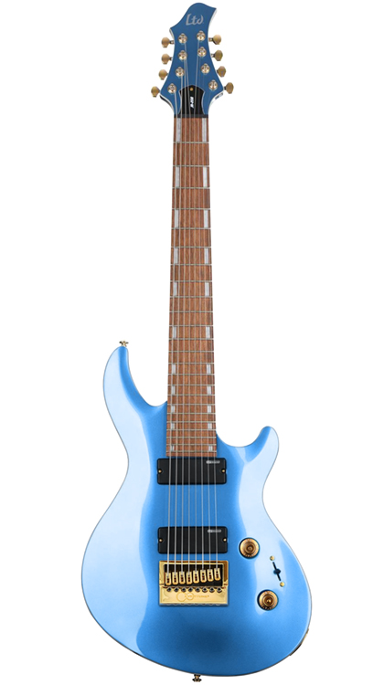 ESP LTD Javier Reyes JR-208 • Pelham Blue • EverTune AfterMarket Upgrade