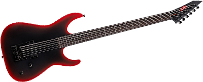 ESP LTD M-6 EverTune 30 Black Metal &bull; Black Red Burst Satin