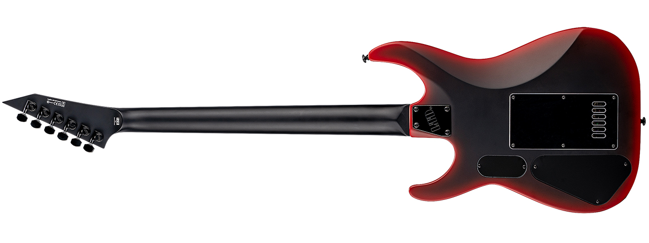 ESP LTD M-6 EverTune 30 Black Metal &bull; Black Red Burst Satin