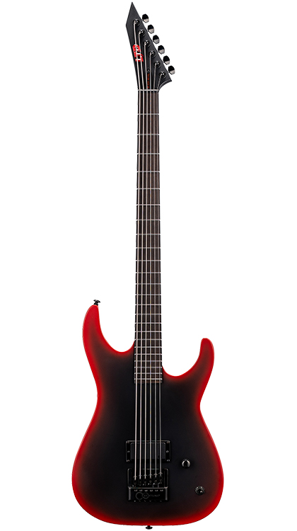 ESP LTD M-6 EverTune 30 Black Metal &bull; Black Red Burst Satin