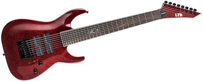 ESP LTD • SC-608B Red Sparkle • EverTune AfterMarket Upgrade