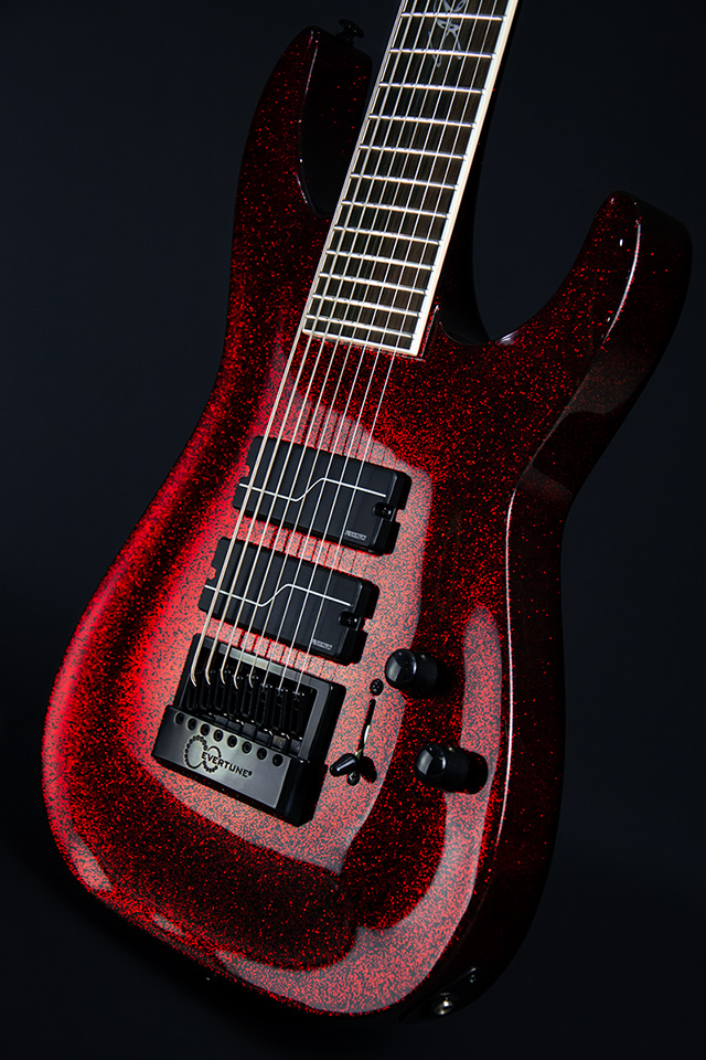 ESP LTD • SC-608B Red Sparkle • EverTune Aftermarket Upgrade