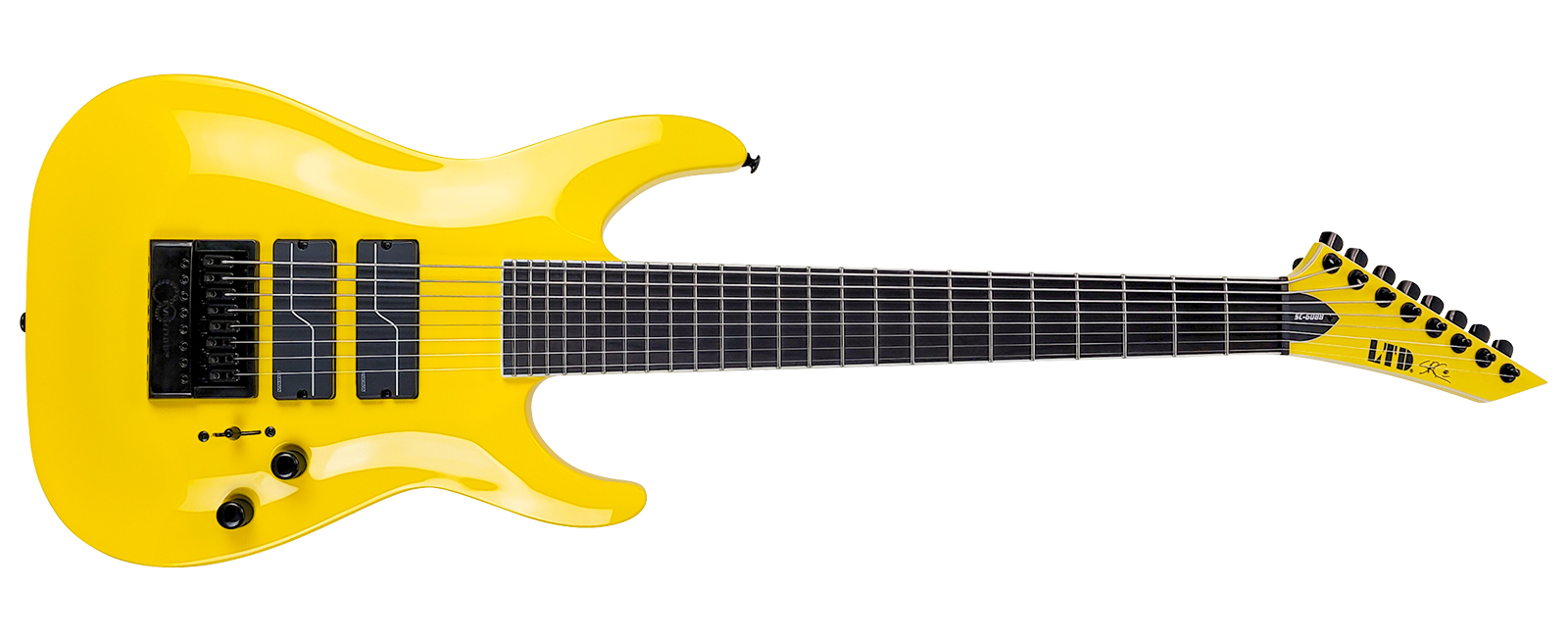 ESP LTD • Stephen Carpenter SC-608 Baritone • Yellow • EverTune