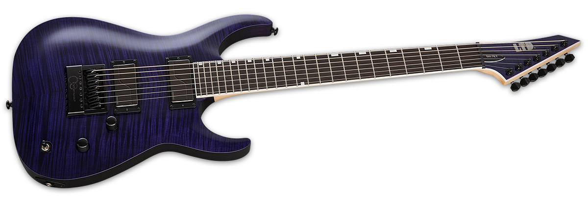 ESP LTD SH-7 EverTune Brian "Sir Headly" Welch signature • See Thru Purple