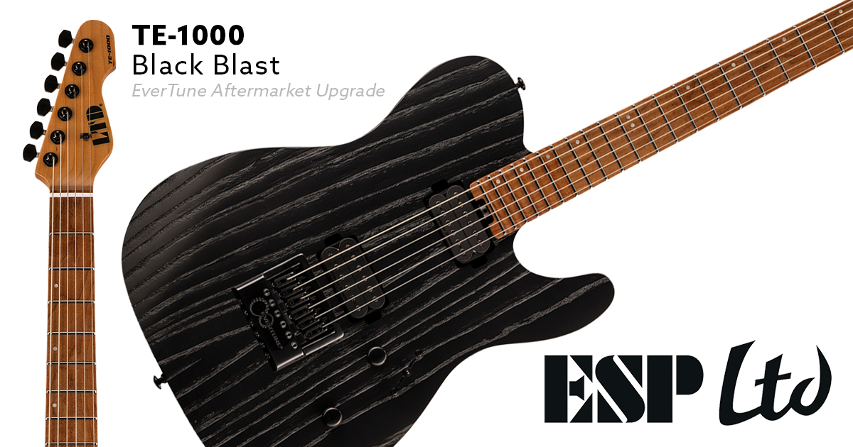 ESP LTD • TE1000 • Black Blast • EverTune AfterMarket Upgrade