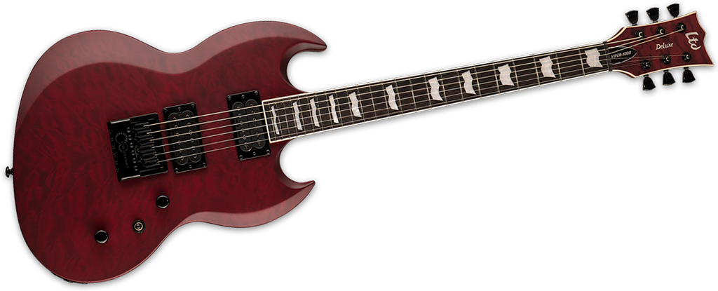 ESP LTD Viper-1000 EverTune • See Thru Black Cherry Satin