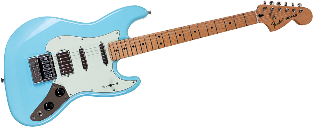 Fender (Used) Alternate Reality Sixty-Six &bull; Daphne Blue &bull; EverTune AfterMarket Upgrade