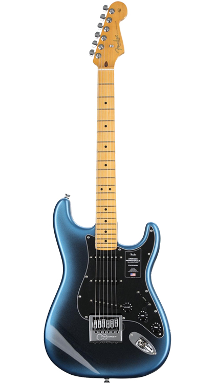 Fender American Professional II Stratocaster • Dark Night w/ Maple (SSS) • EverTune AfterMarket Upgrade