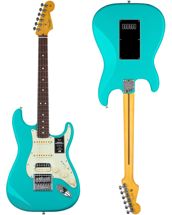Fender American Professional II Stratocaster • Miami Blue w/ Rosewood (HSS) • EverTune Aftermarket Upgrade