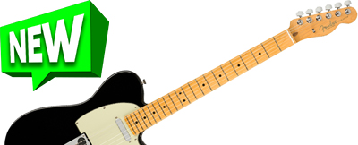 Fender American Professional II Telecaster • Black w/ Maple  • EverTune AfterMarket Upgrade