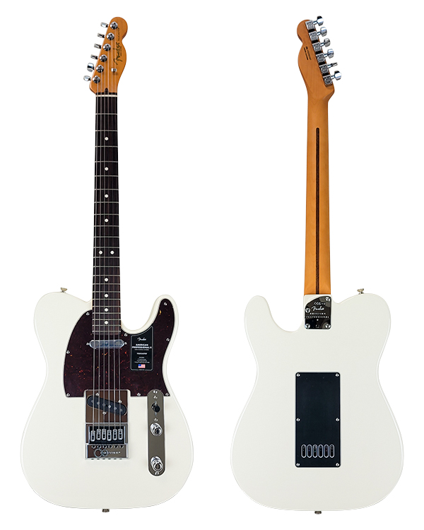 Fender American Professional II Telecaster &bull; Olympic White w/ Rosewood &bull; EverTune Aftermarket Upgrade