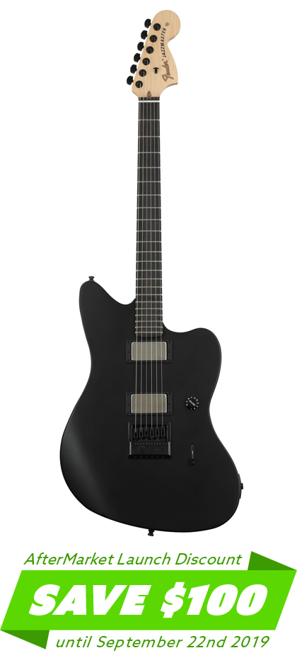 Fender Jim Root Jazzmaster • Flat Black • EverTune Aftermarket Upgrade