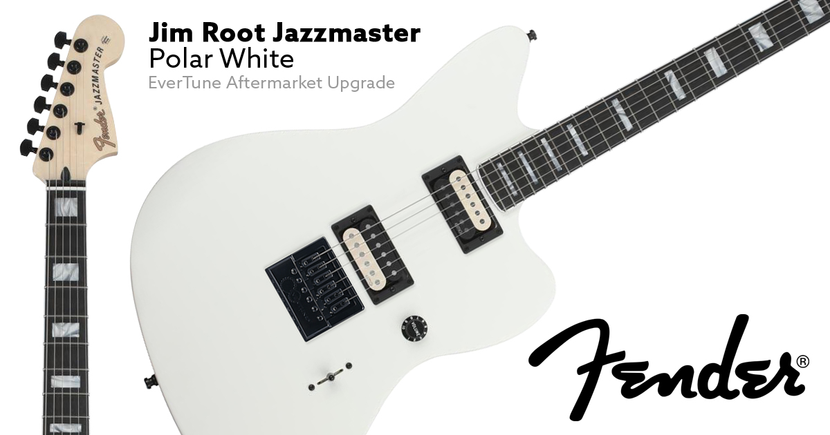 Fender Jim Root Jazzmaster Polar White EverTune AfterMarket Upgrade