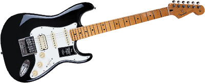 Fender Player II Stratocaster HSS • Black w/ Maple  • EverTune AfterMarket Upgrade