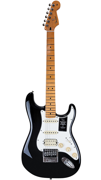 Fender Player II Stratocaster HSS • Black w/ Maple • EverTune AfterMarket Upgrade