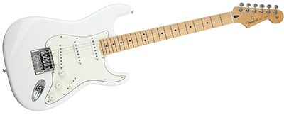 Fender Player Series STRATOCASTER SSS • Polar White with Maple Fingerboard • EverTune AfterMarket Upgrade