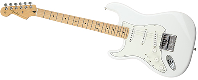 Fender Player Series STRATOCASTER • LEFT HANDED Polar White with Maple Fingerboard • EverTune AfterMarket Upgrade