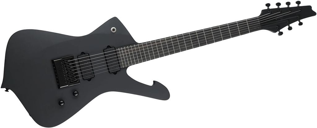 Ibanez Iron Label Iceman ICTB721 Black Flat EverTune AfterMarket Upgrade