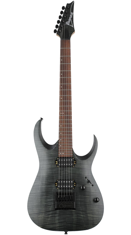 Ibanez Standard RGA42FM • Transparent Gray Flat • EverTune AfterMarket Upgrade