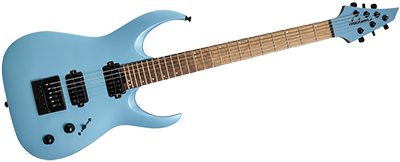 Jackson Misha Mansoor signature Juggernaut HT6 • Matte Blue Frost • EverTune AfterMarket Upgrade