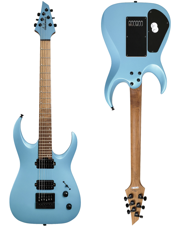 Jackson Misha Mansoor signature Juggernaut HT6 • Matte Blue Frost • EverTune AfterMarket Upgrade