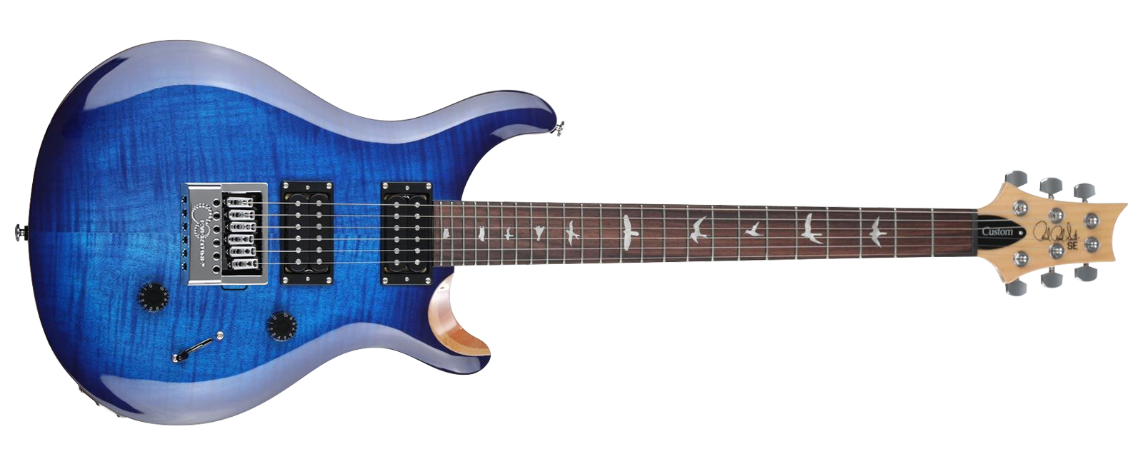 PRS SE Custom 24 • Faded Blue Burst • EverTune AfterMarket Upgrade
