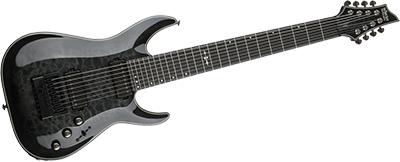 Schecter Hellraiser Hybrid C-8 • Trans Black Burst • EverTune AfterMarket Upgrade