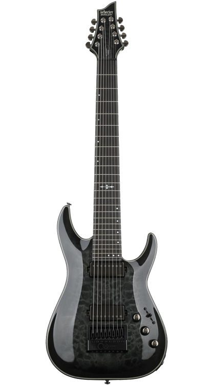 Schecter  Hellraiser Hybrid C-8 • Trans Black Burst • EverTune AfterMarket Upgrade